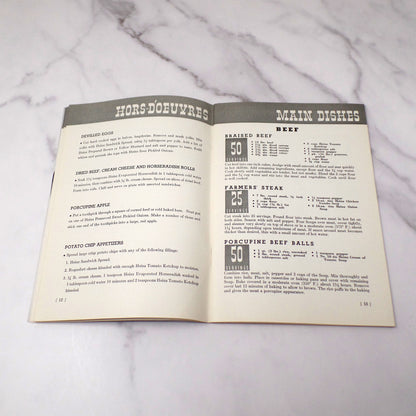 Vintage Booklet, The Heinz Book of Quantity Recipes and Menus (1938)