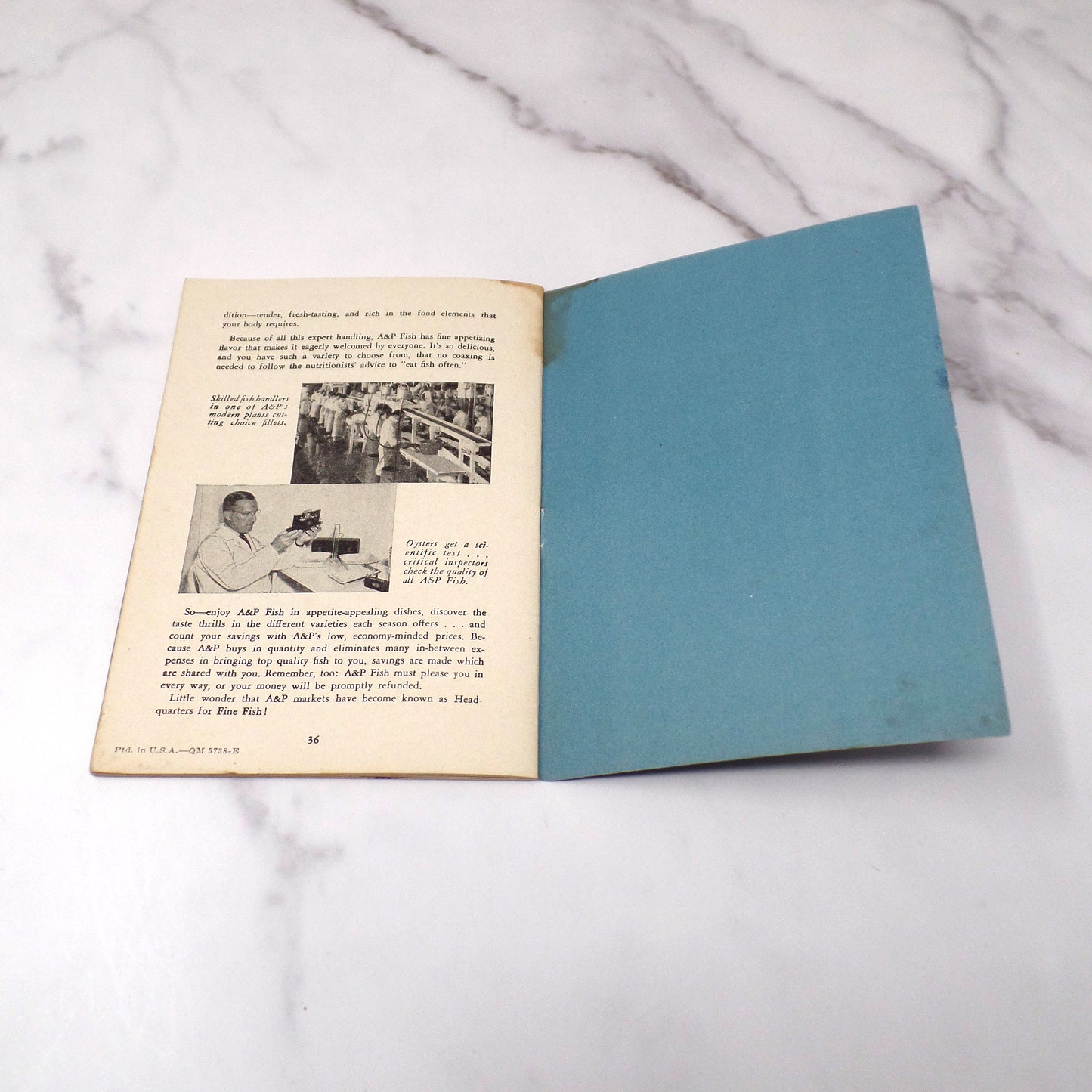 Vintage Booklet, How to Prepare Finer Fish Dishes (1941)