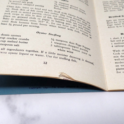 Vintage Booklet, How to Prepare Finer Fish Dishes (1941)