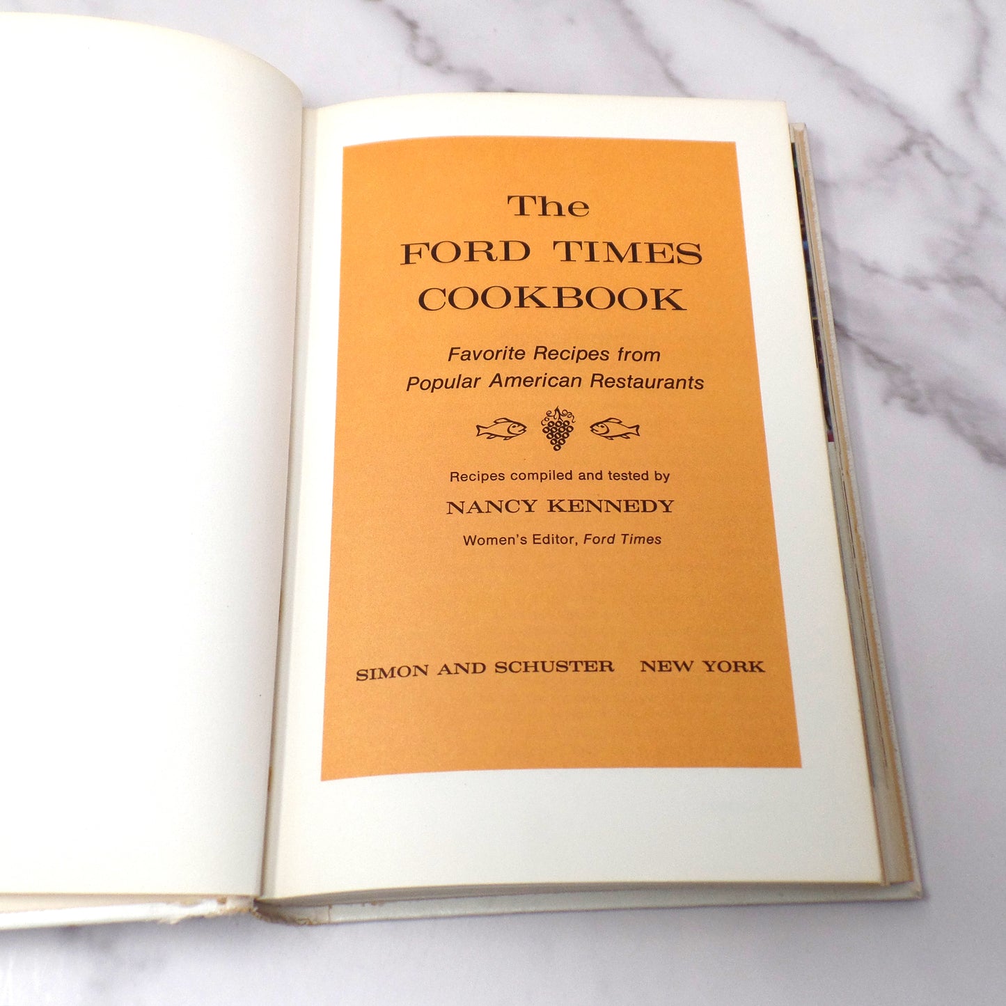 Vintage The Ford Times Cookbook (1968)