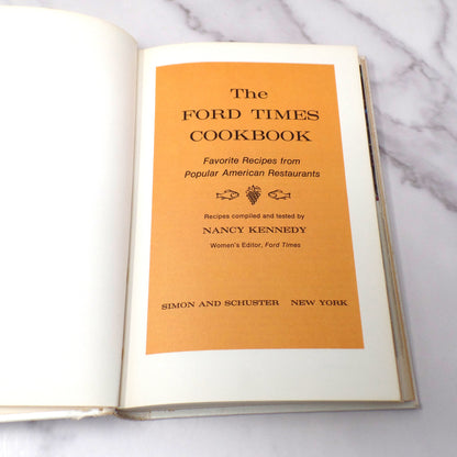 Vintage The Ford Times Cookbook (1968)