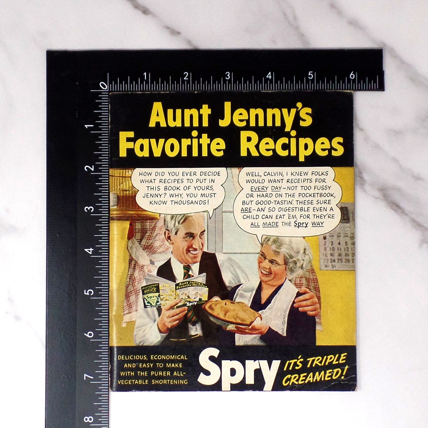 Vintage Booklet, Aunt Jenny’s Favorite Recipes, Spry Shortening Advertisement (1940s)