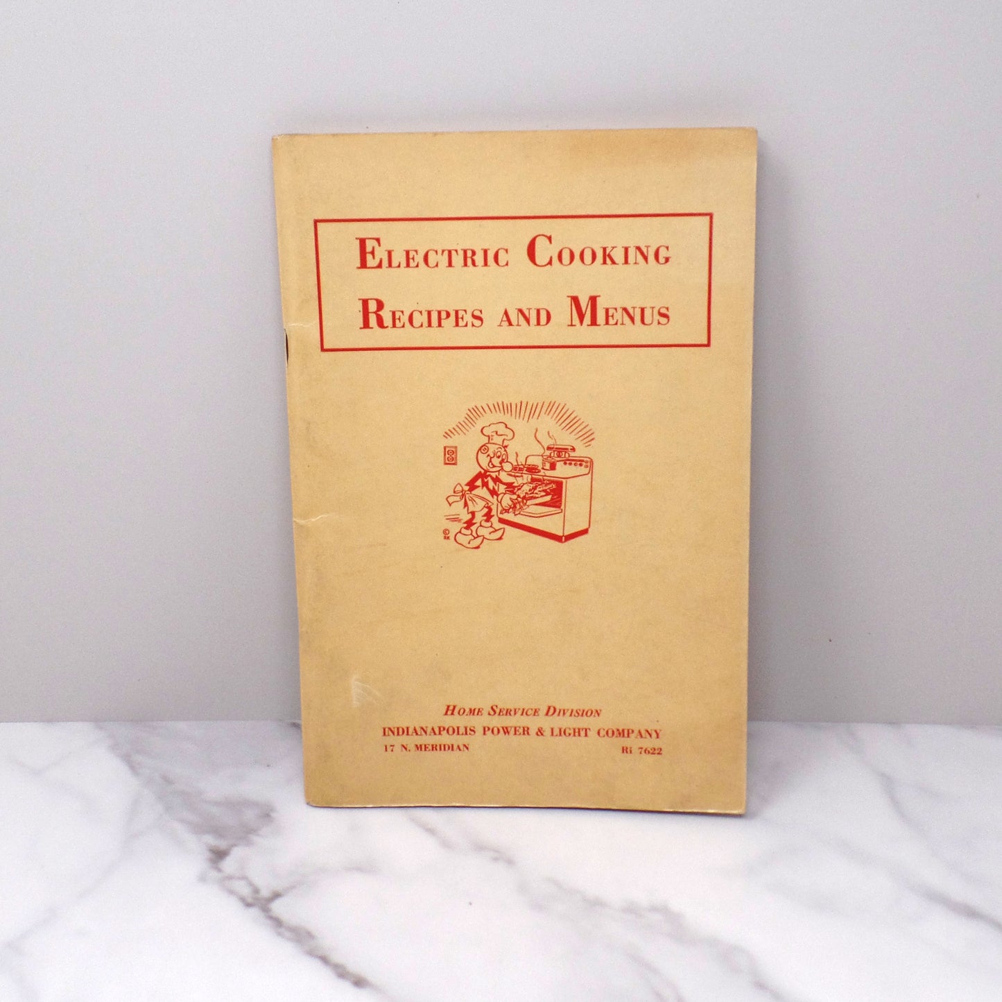 Vintage Booklet, Electric Cooking Recipes and Menus, Indianapolis Power & Light Co (1940s)
