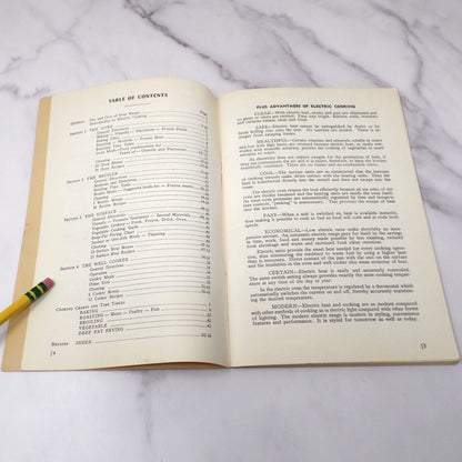 Vintage Booklet, Electric Cooking Recipes and Menus, Indianapolis Power & Light Co (1940s)