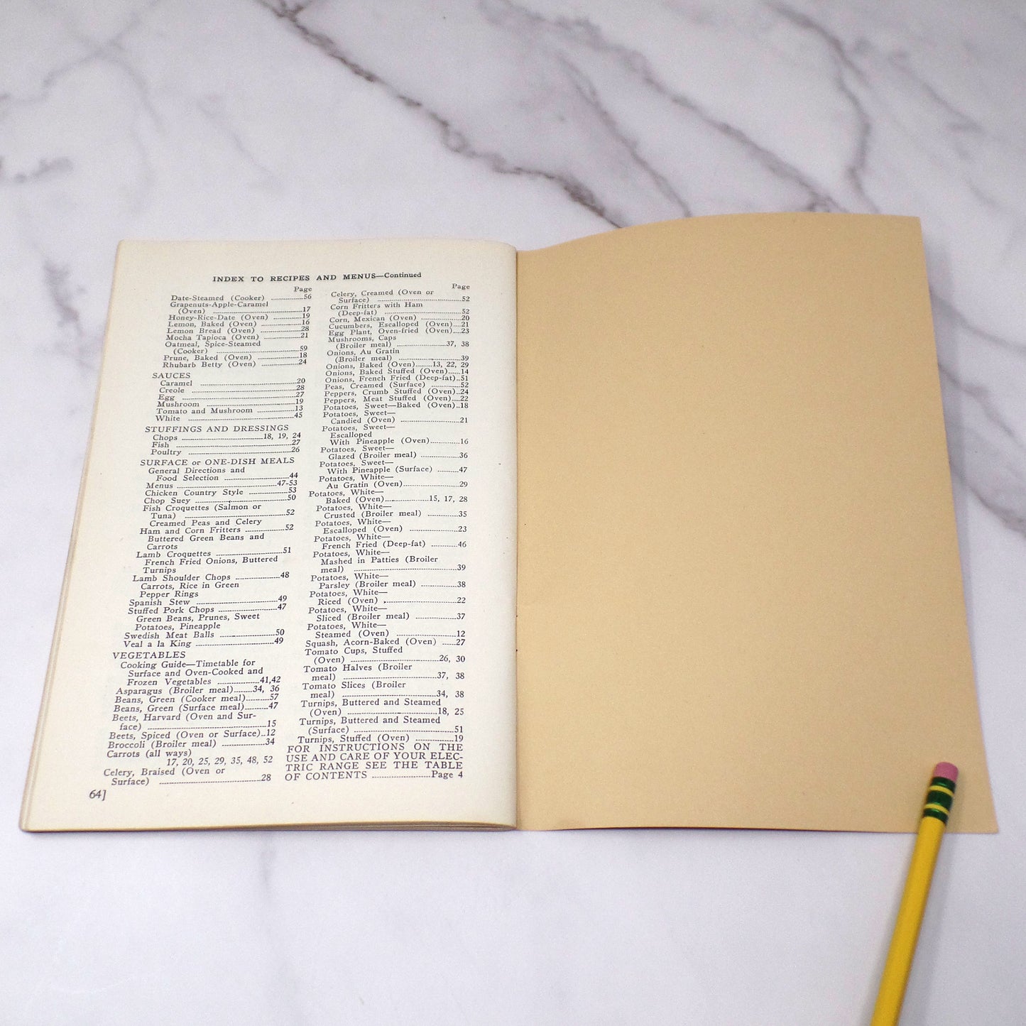 Vintage Booklet, Electric Cooking Recipes and Menus, Indianapolis Power & Light Co (1940s)