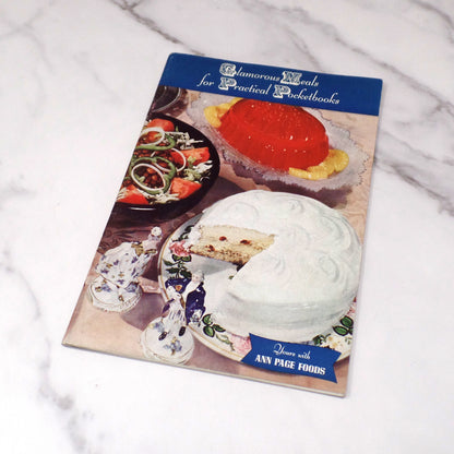 Vintage Booklet, Glamourous Meals for Practical Pocketbooks (1940s)