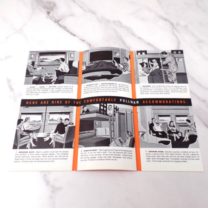 Vintage Brochure, Pullman 1939 World’s Fair Booklet & 2 Single-sheet Leaflets (1939)