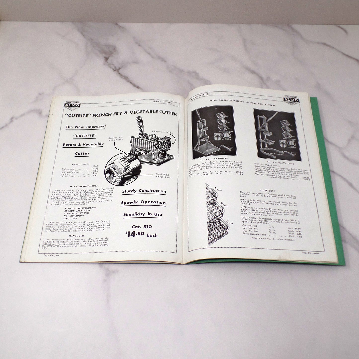 Vintage Brochure, Almo Trading General Catalog No. 14 (1930s-40s)