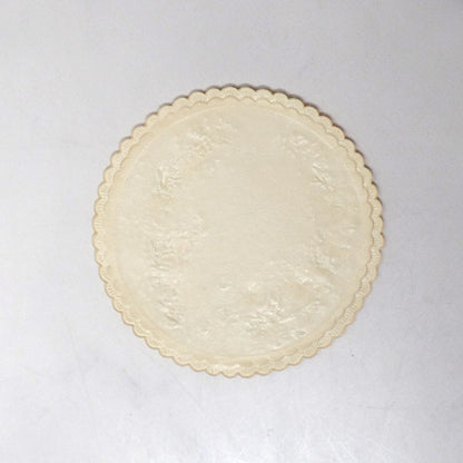 Vintage Paper Coasters with Yellow Flowers, set of 20 (1950s)