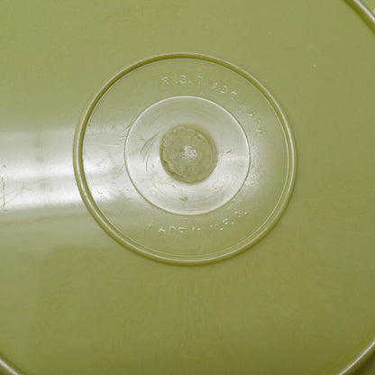 Vintage Yellow-Green Plastic Egg Plate (1960s)