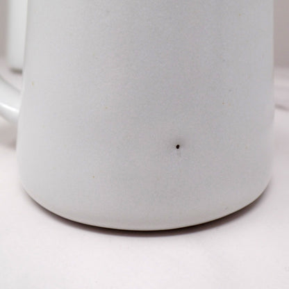 Vintage Bennington Potters David Gil 1300 Mug, Matte White - set of 2 (1960s)