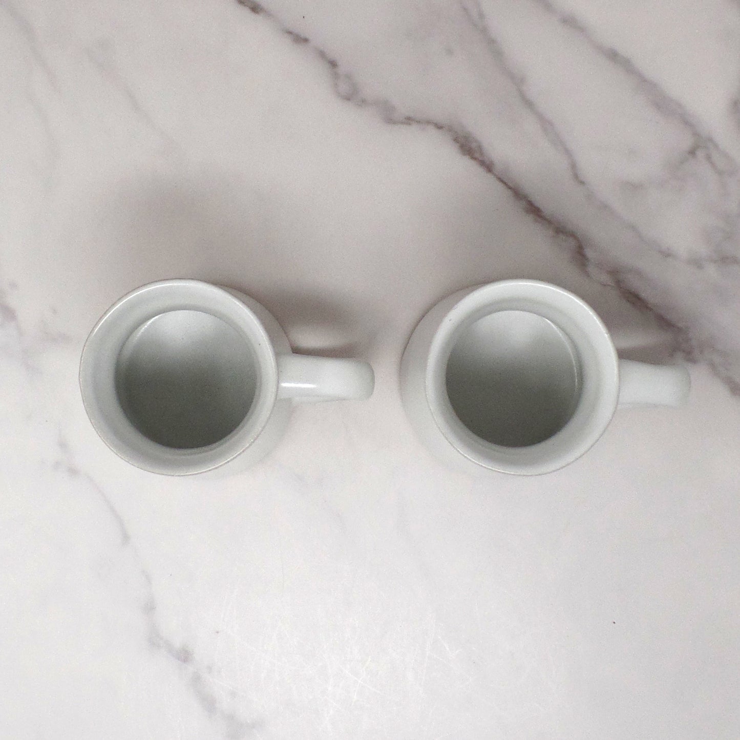 Vintage Bennington Potters David Gil 1300 Mug, Matte White - set of 2 (1960s)