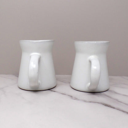 Vintage Bennington Potters David Gil 1300 Mug, Matte White - set of 2 (1960s)