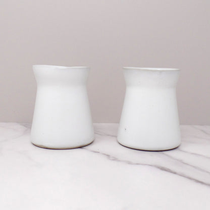 Vintage Bennington Potters David Gil 1300 Mug, Matte White - set of 2 (1960s)