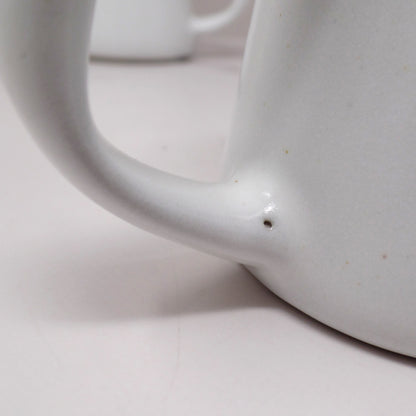 Vintage Bennington Potters David Gil 1300 Mug, Matte White - set of 2 (1960s)