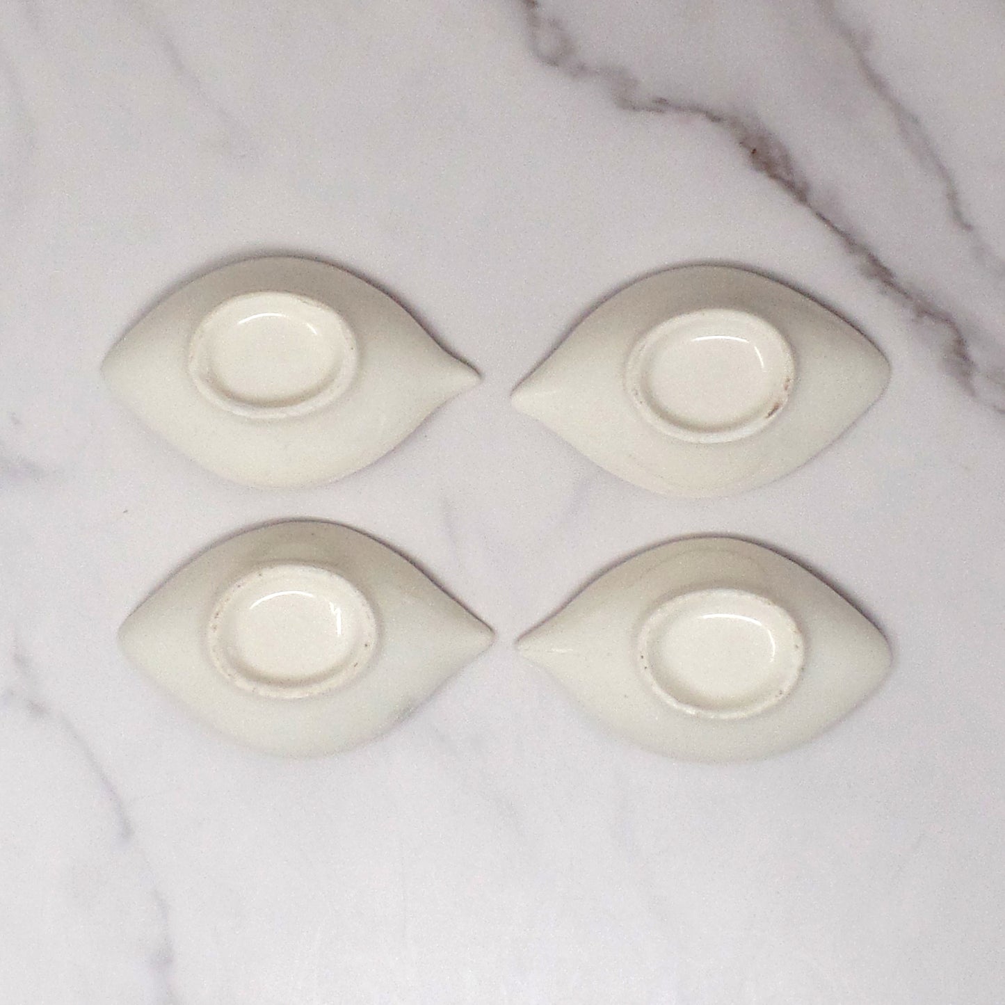 Vintage Hand-painted Ceramic Rooster Condiment Bowls - set of 4