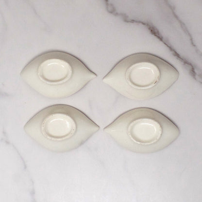 Vintage Hand-painted Ceramic Rooster Condiment Bowls - set of 4