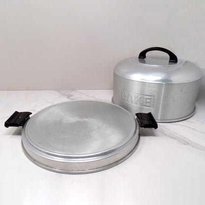 Vintage Kromex Aluminum Cake Carrier (1950s)