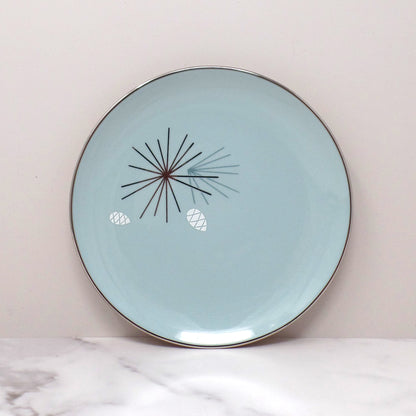 Vintage Franciscan Fine China MCM Silver Pine Bread & Butter / Dessert Plate (1955-58)