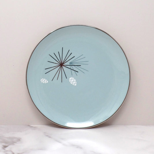 Vintage Franciscan Fine China MCM Silver Pine Bread & Butter / Dessert Plate (1955-58)