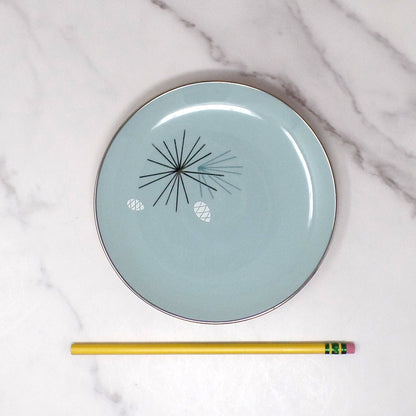 Vintage Franciscan Fine China MCM Silver Pine Bread & Butter / Dessert Plate (1955-58)