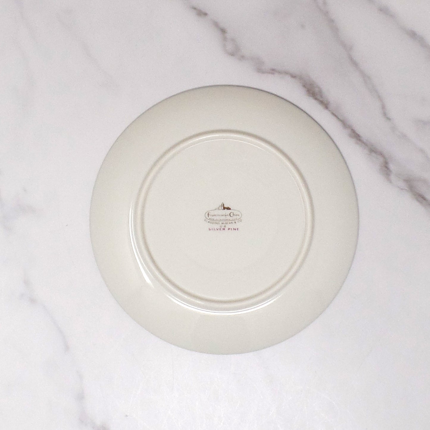 Vintage Franciscan Fine China MCM Silver Pine Bread & Butter / Dessert Plate (1955-58)