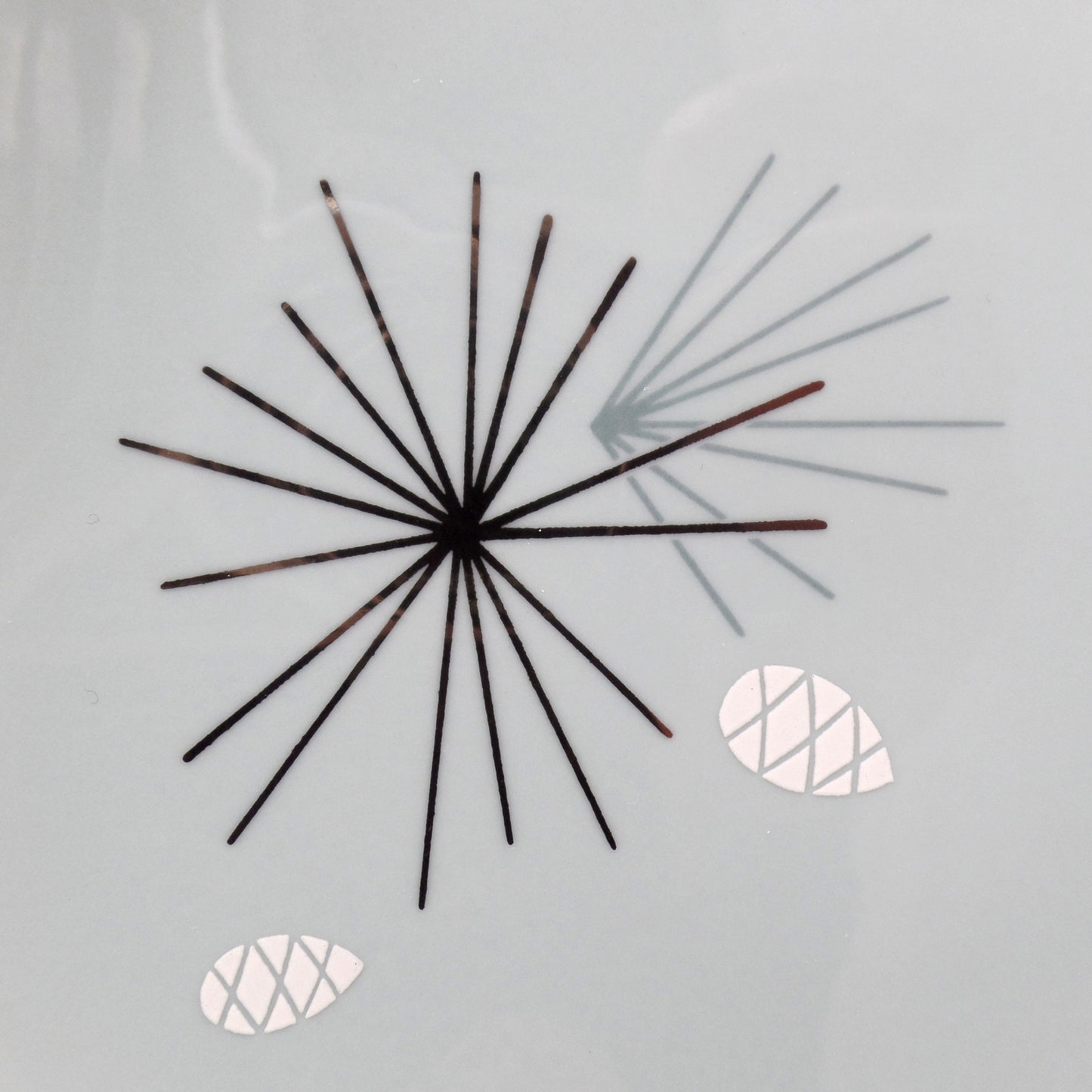 Vintage Franciscan Fine China MCM Silver Pine Bread & Butter / Dessert Plate (1955-58)