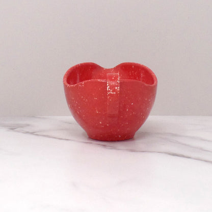 Vintage Joan Luntz Gaiety Melmac / Melamine Cream Pitcher, Speckled Red (1950s)