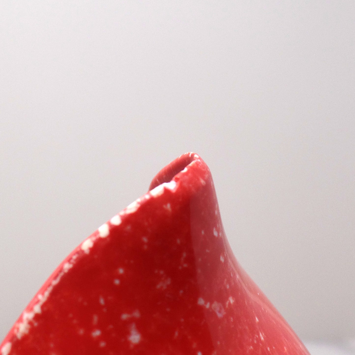Vintage Joan Luntz Gaiety Melmac / Melamine Cream Pitcher, Speckled Red (1950s)