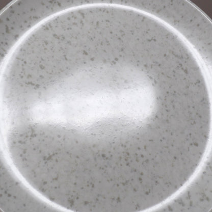 Vintage Joan Luntz Gaiety Melmac 6” Plates, Speckled White & Gray - set of 3 (1950s)