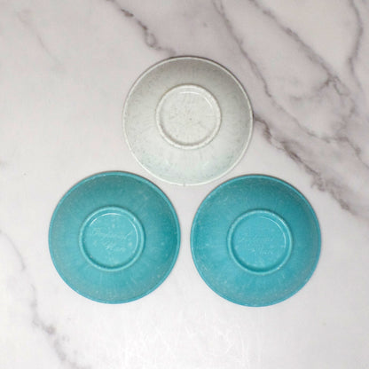 Vintage Melmac / Melamine Imperial Ware 4” Bowl (D-10), Speckled Turquoise & Gray - set of 3 (1950s)