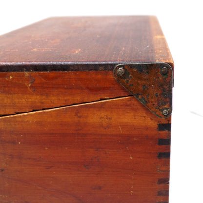 Vintage Wood Recipe Box