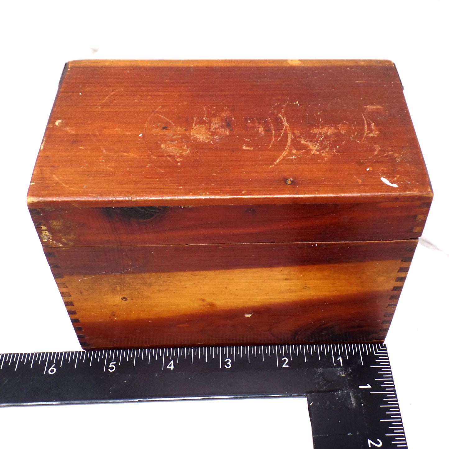 Vintage Wood Recipe Box