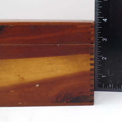 Vintage Wood Recipe Box