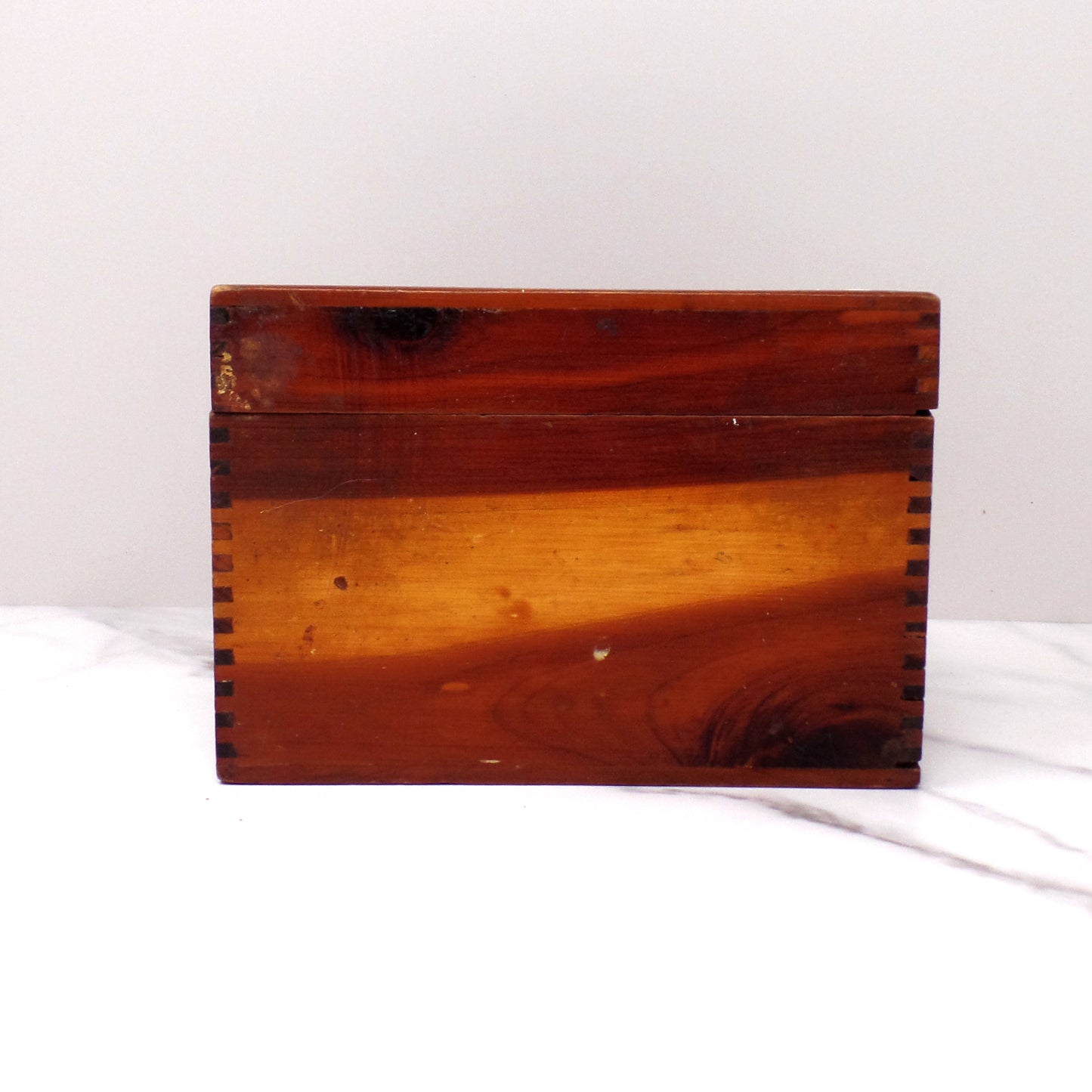 Vintage Wood Recipe Box