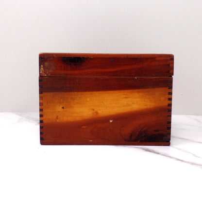 Vintage Wood Recipe Box