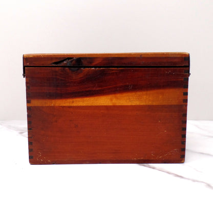 Vintage Wood Recipe Box