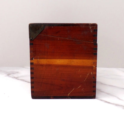 Vintage Wood Recipe Box