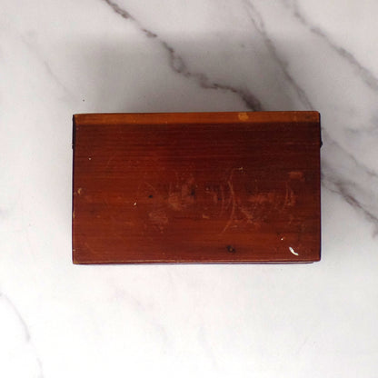 Vintage Wood Recipe Box