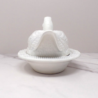 Vintage Ceramic Covered Duck Dish