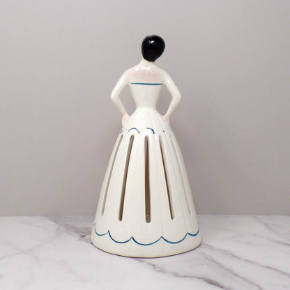 Vintage Ceramic Napkin Girl (1950s)