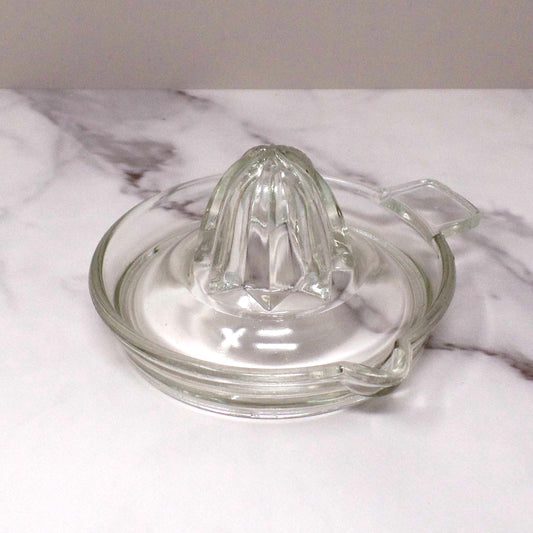 Vintage Lemon / Lime Juicer, Clear Glass (1950s)