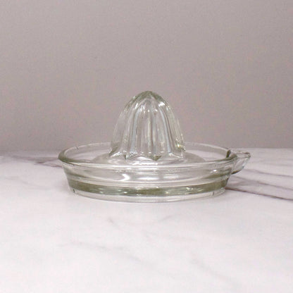 Vintage Lemon / Lime Juicer, Clear Glass (1950s)