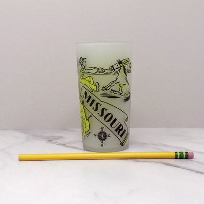Vintage Hazel Atlas Frosted Missouri Glass, 10 oz (1950s-1960s)