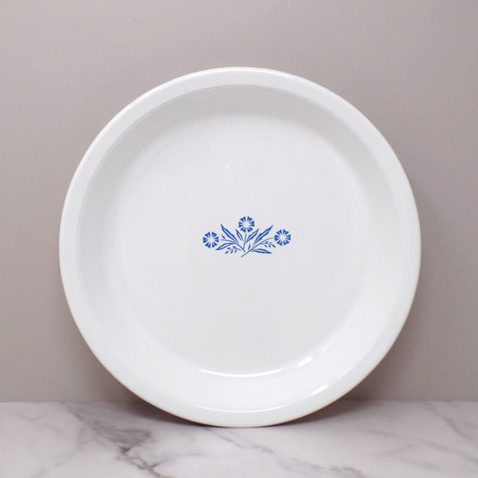 Vintage Corningware 9 Inch Pie Plate (P-309), Blue Cornflower (1966-69)