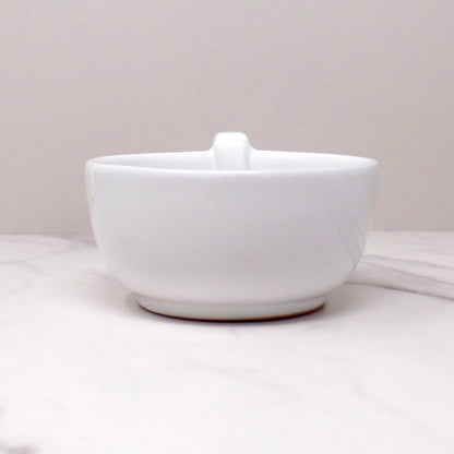 Vintage Frankoma Plainsman Ceramic Soup Mug (4SC): White Sand (1970s)