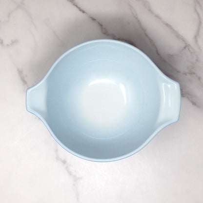 Vintage Pyrex Full Set of Four Cinderella Nesting Mixing Bowls, Snowflake Blue (441, 442, 443, 444) (1950s-1960s)