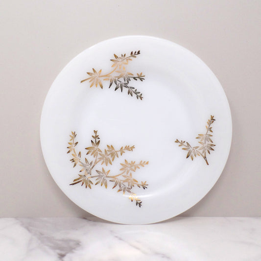 Vintage Federal Glass Golden Glory Salad Plate, 7 3/4" (1960s)