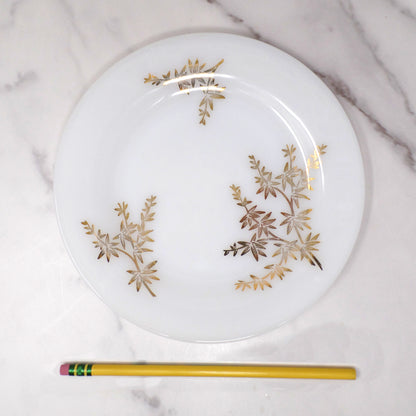 Vintage Federal Glass Golden Glory Salad Plate, 7 3/4" (1960s)