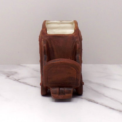 Vintage Ceramic Stagecoach Planter, made in Japan (1970s)